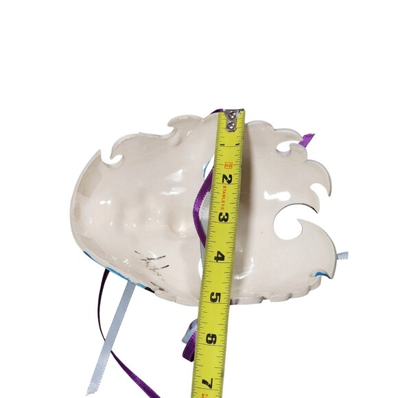 Face Mask Hand Painted with Ribbons Wall Hanging Art Wall Decor - Picture 5 of 10